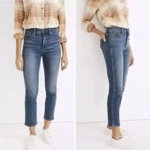 NEW Madewell Stovepipe Jeans in Dearham Wash, 25 - Picture 2 of 15